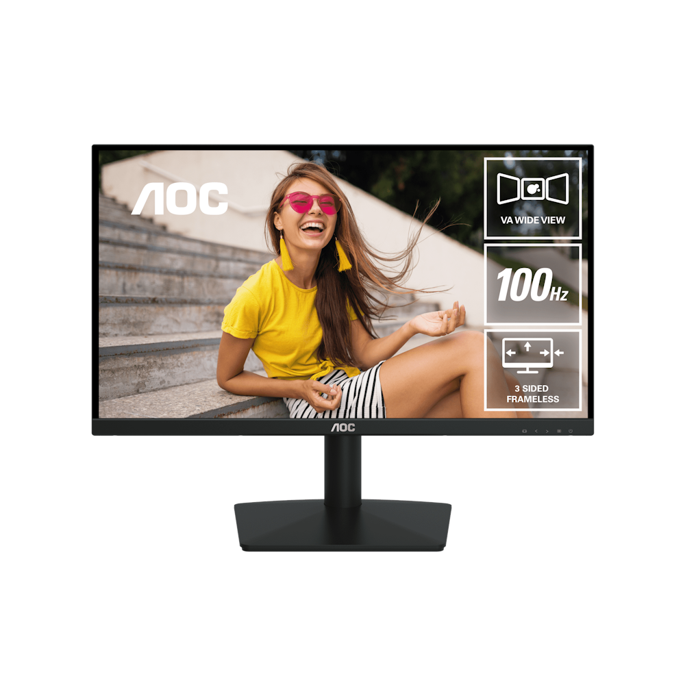 A large main feature product image of AOC 22B15HN - 22" 1080p 100Hz VA Monitor
