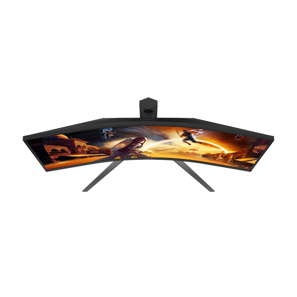 A large main feature product image of AOC CU34G4Z - 34" Curved 1440p 240Hz 0.3ms Fast VA Monitor