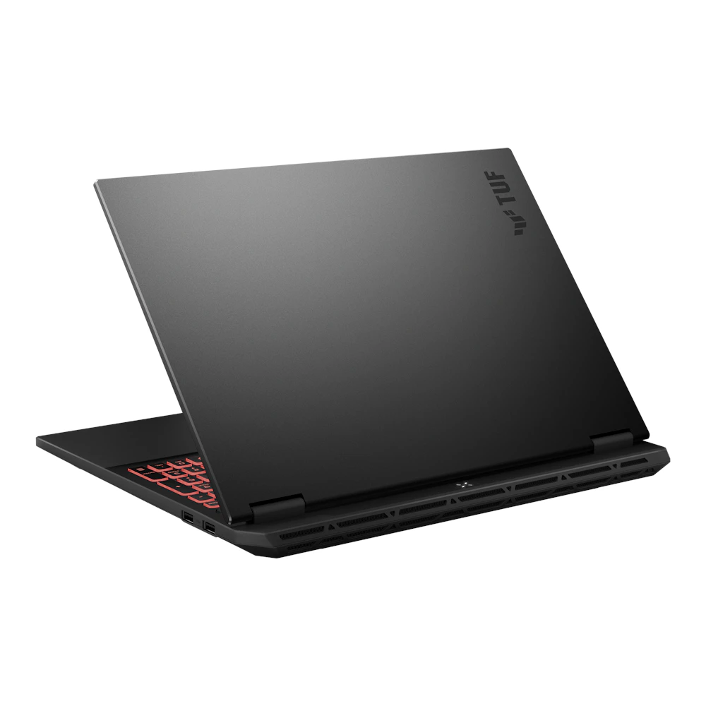 A large main feature product image of ASUS TUF Gaming A16 (FA608) - 16" 165Hz, Ryzen 7 260, RTX 5060, 16GB/512GB - Win 11 Notebook