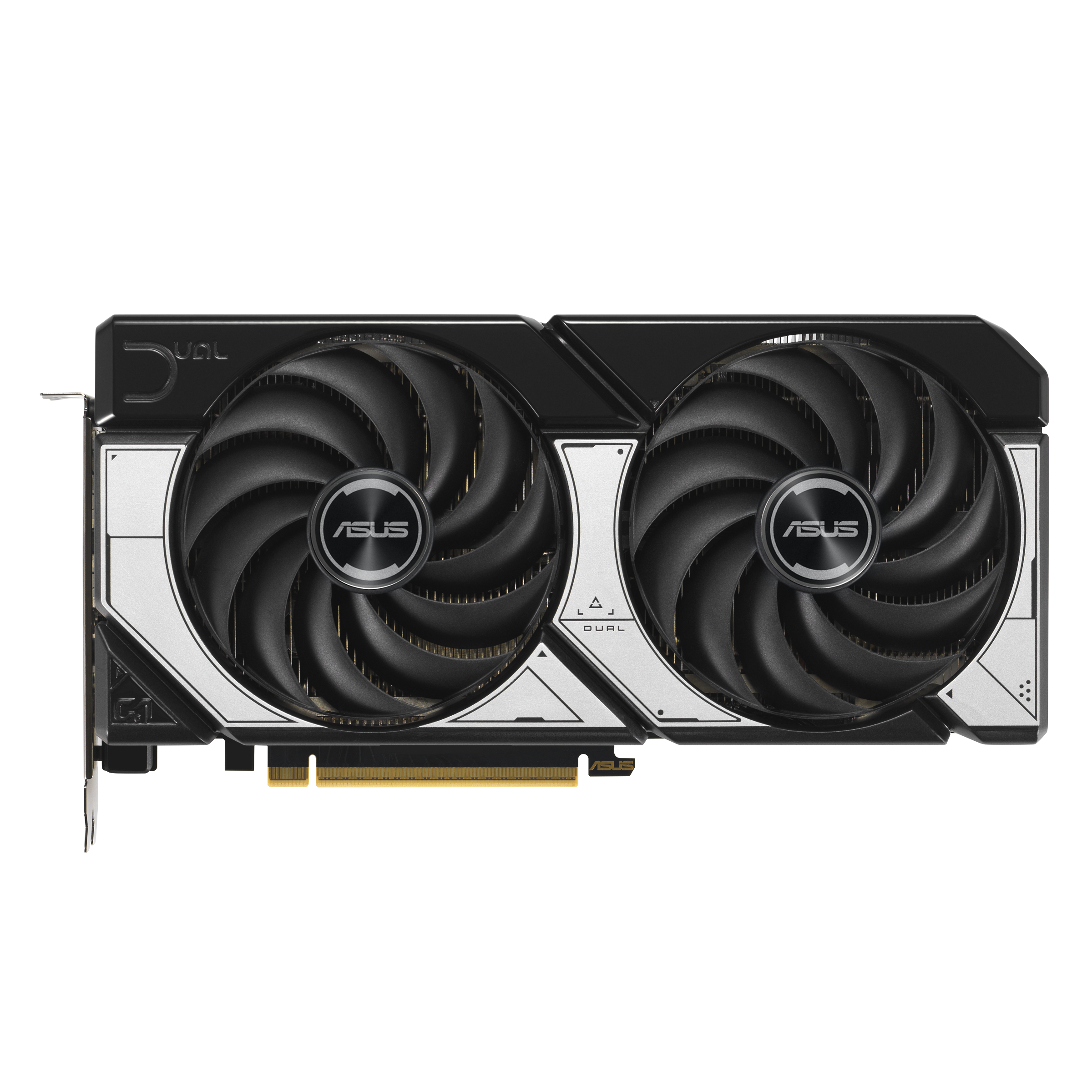 A large main feature product image of ASUS GeForce RTX 5070 Dual OC 12GB GDDR7
