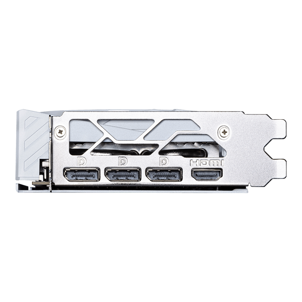 A large main feature product image of MSI GeForce RTX 5060 Ti Gaming Trio OC 8GB GDDR7 - White