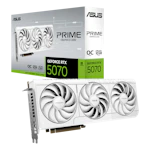 A small tile product image of ASUS GeForce RTX 5070 Prime OC 12GB GDDR7 (White)