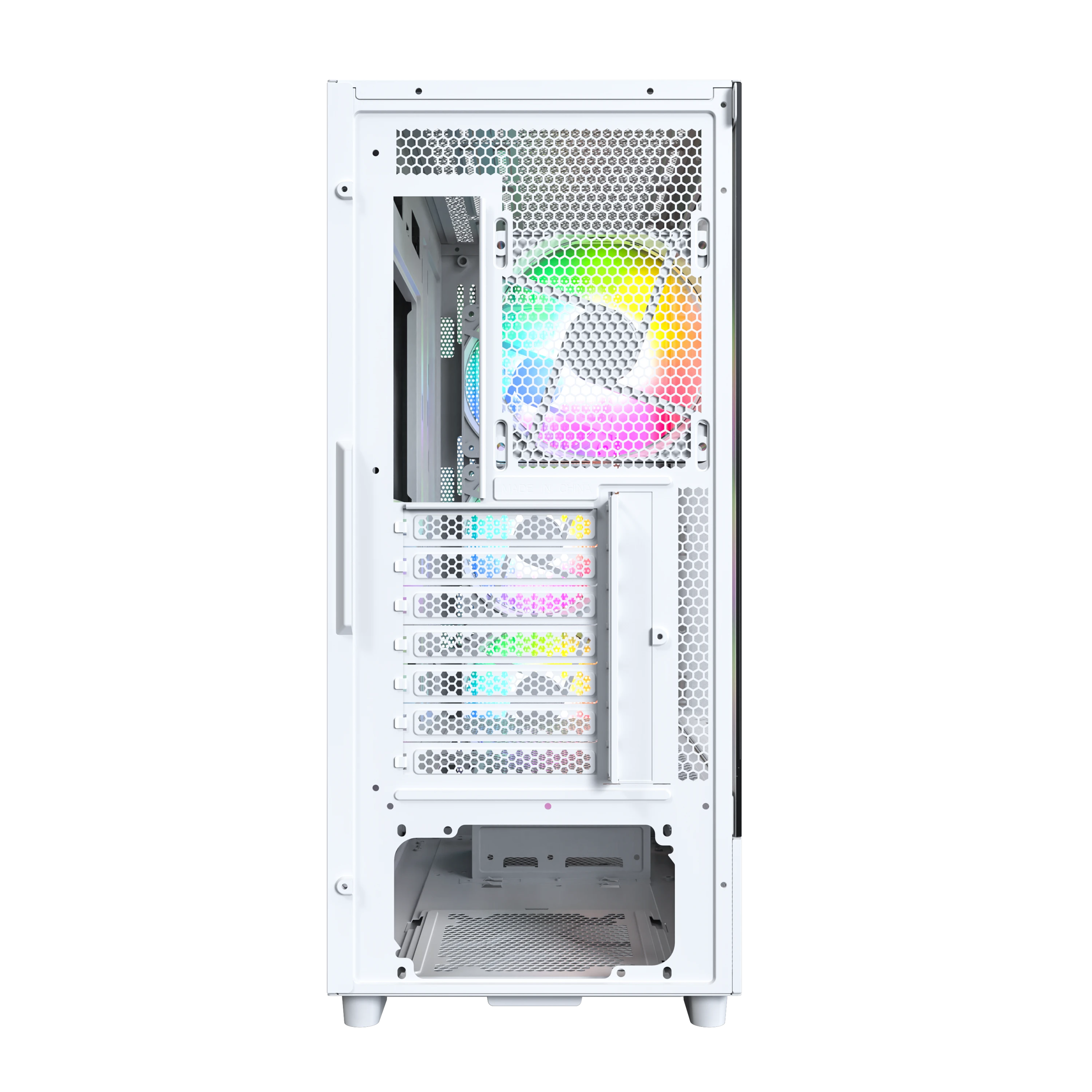 A large main feature product image of Montech X5 Mid Tower Case (White)