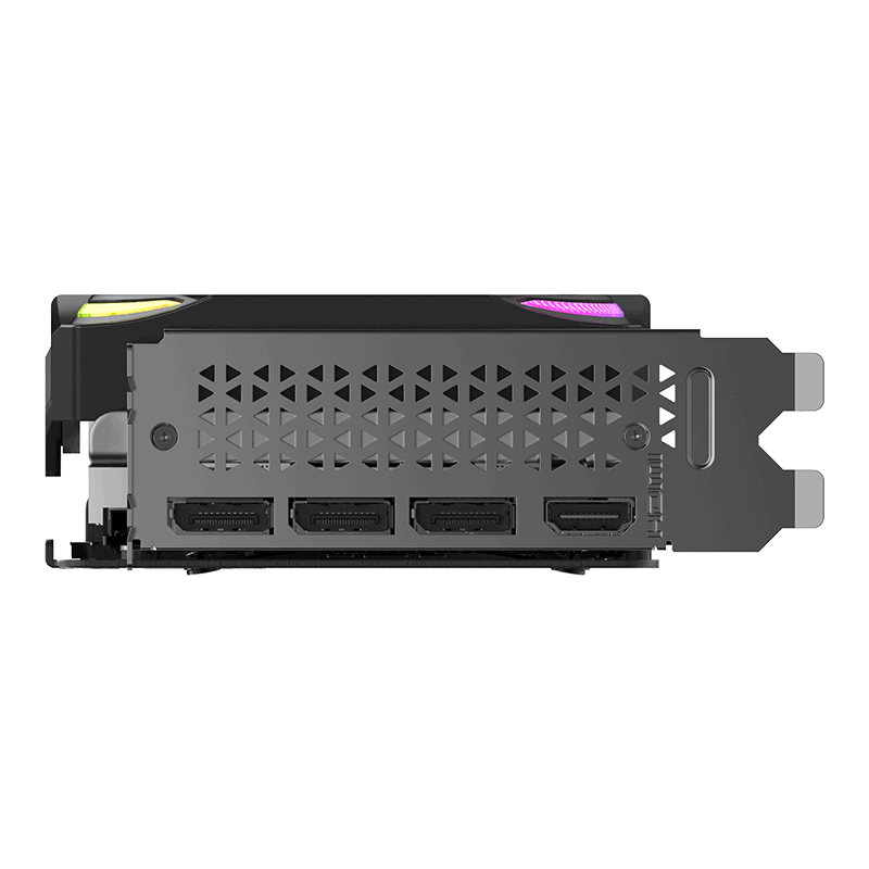 A large main feature product image of PNY GeForce RTX 5070 ARGB OC Triple Fan 12GB GDDR7