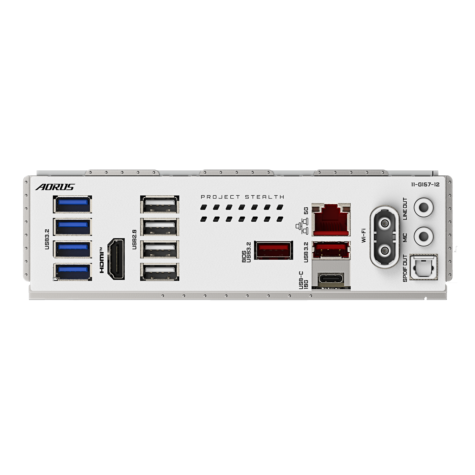 A large main feature product image of Gigabyte B850 AORUS STEALTH ICE AM5 ATX Desktop Motherboard