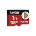 A product image of Lexar PLAY PRO 1TB microSDXC Express V30 UHS-I microSD Card