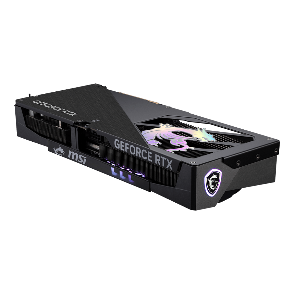 A large main feature product image of MSI GeForce RTX 5070 Ti Gaming Trio OC 16GB GDDR7