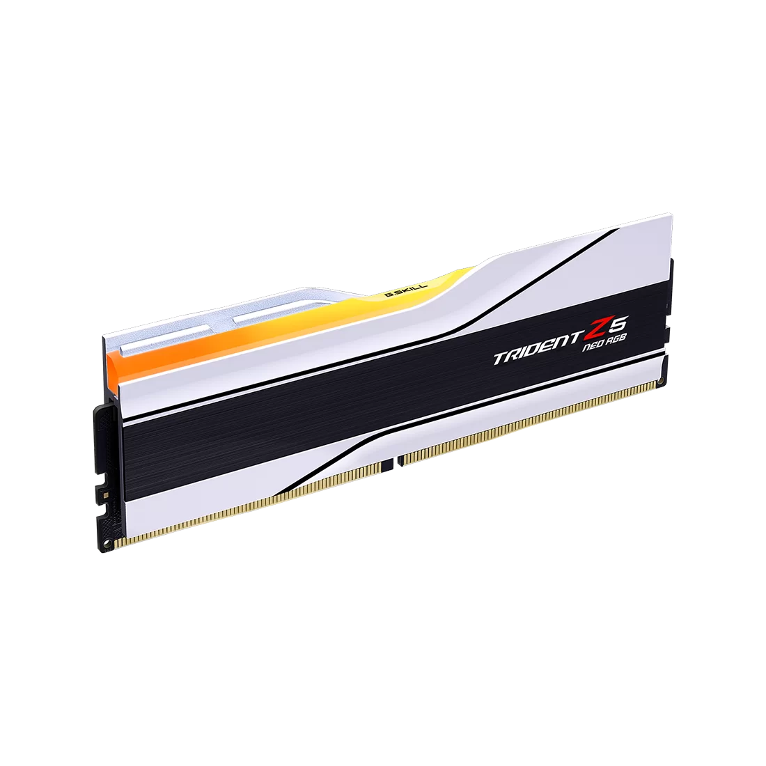 A large main feature product image of G.Skill Trident Z5 Neo RGB 32GB Kit (2x16GB) AMD EXPO DDR5-6000 C26 - White