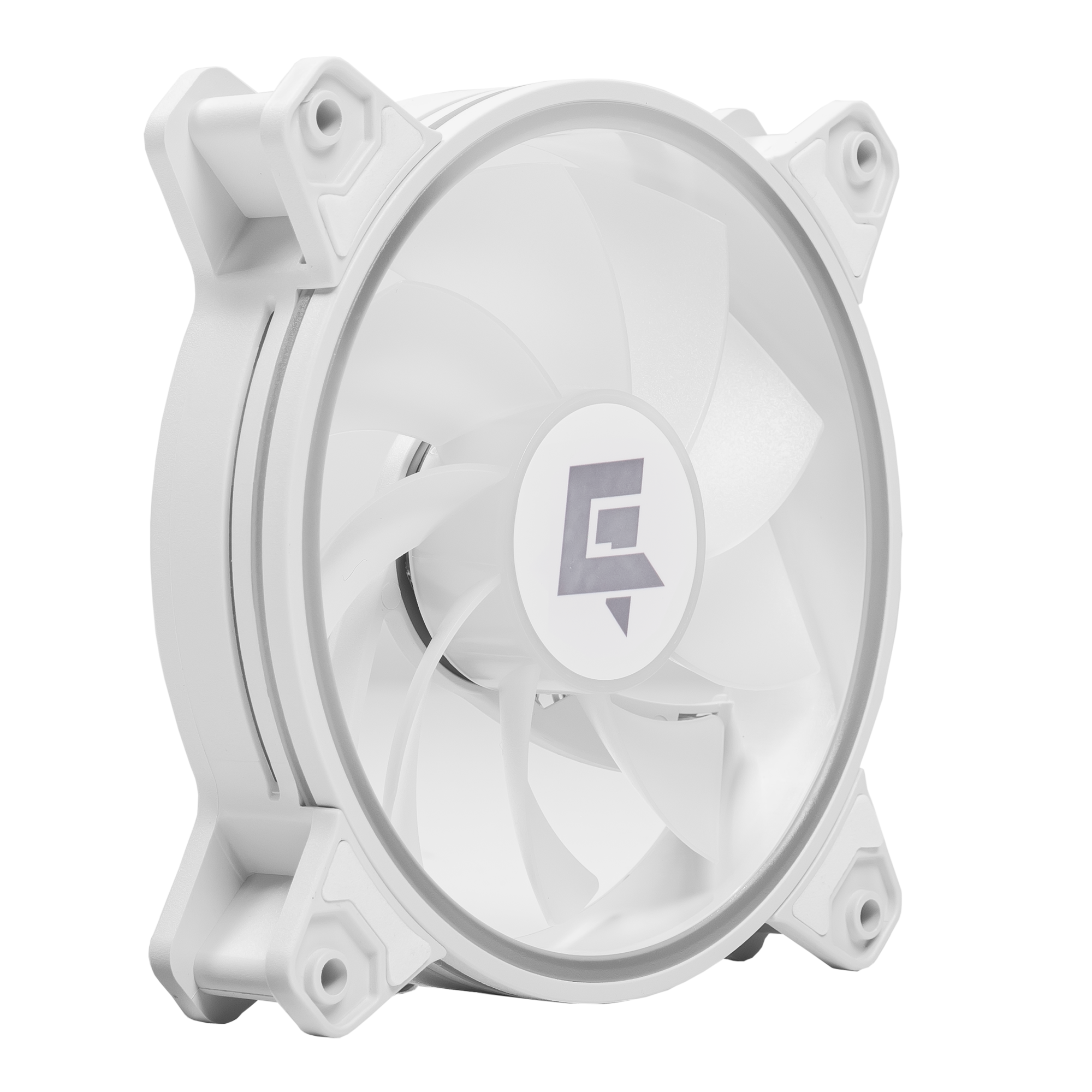 A large main feature product image of GamerChief Dash ARGB PWM 120mm Reverse Blade Fan - White