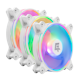 A small tile product image of GamerChief Dash ARGB PWM 120mm Reverse Blade Fan 3 Pack - White