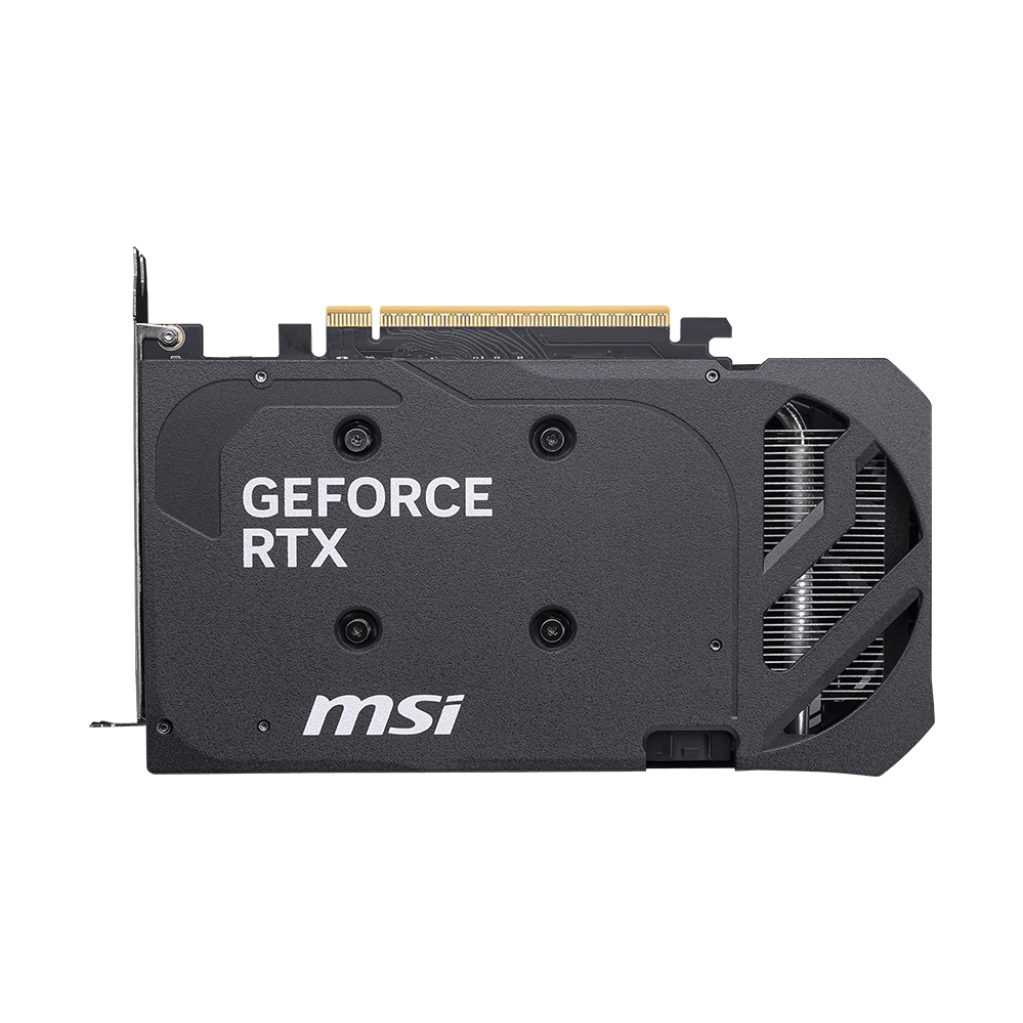 A large main feature product image of MSI GeForce RTX 5050 Shadow 2x OC 8GB GDDR6
