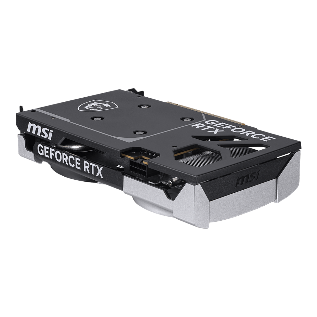 A large main feature product image of MSI GeForce RTX 5050 Ventus 2x OC 8GB GDDR6