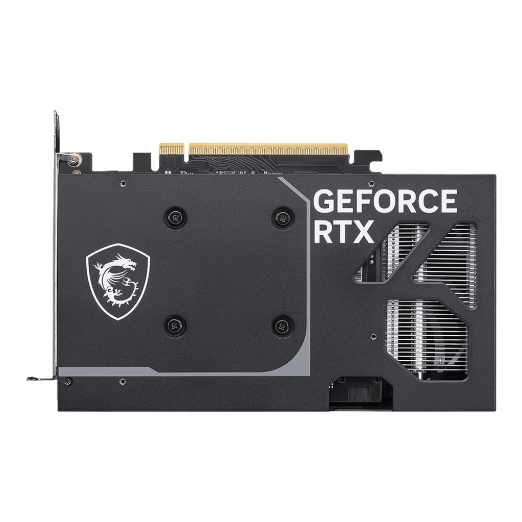 A large main feature product image of MSI GeForce RTX 5050 Ventus 2x OC 8GB GDDR6
