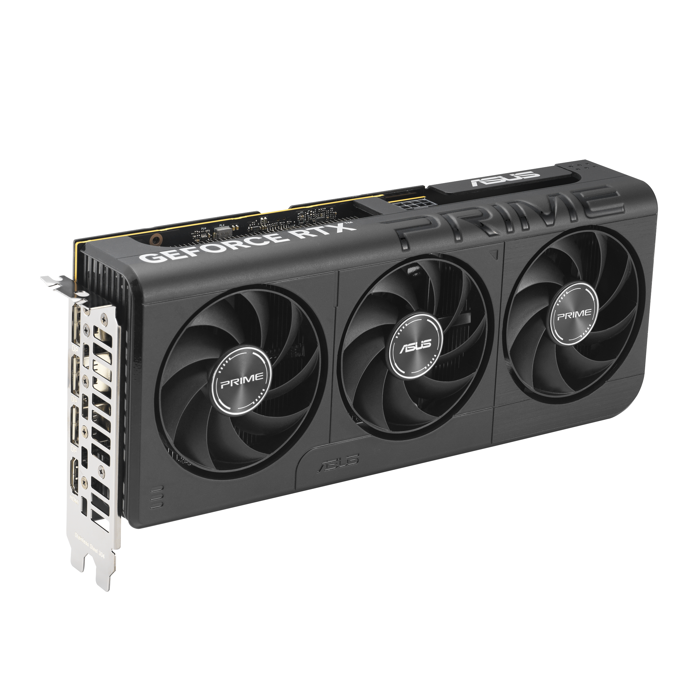 A large main feature product image of ASUS GeForce RTX 5050 Prime OC 8GB GDDR6