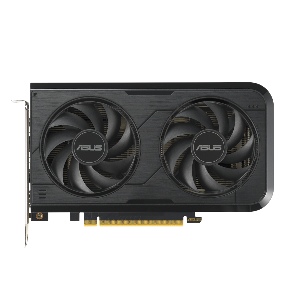 A large main feature product image of ASUS GeForce RTX 5050 Dual OC 8GB GDDR6
