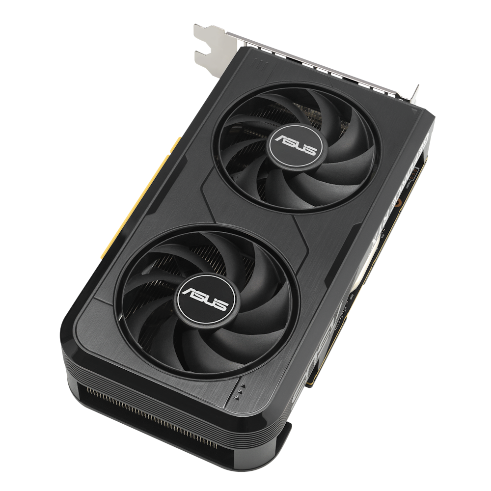A large main feature product image of ASUS GeForce RTX 5050 Dual OC 8GB GDDR6