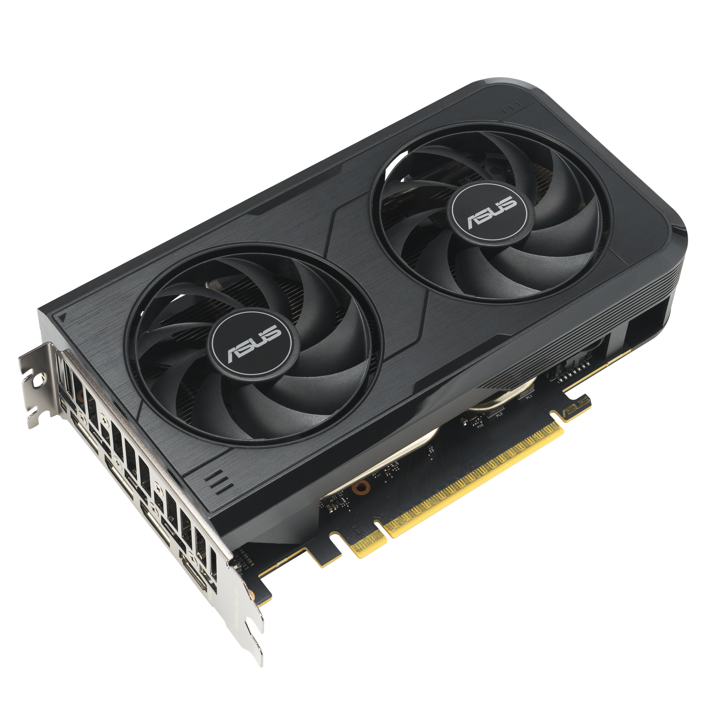 A large main feature product image of ASUS GeForce RTX 5050 Dual OC 8GB GDDR6