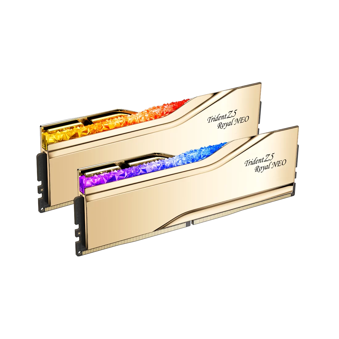 A large main feature product image of G.Skill Trident Z5 Royal Neo 32GB Kit (2x16GB) DDR5-6000 C26 - AMD EXPO - Gold