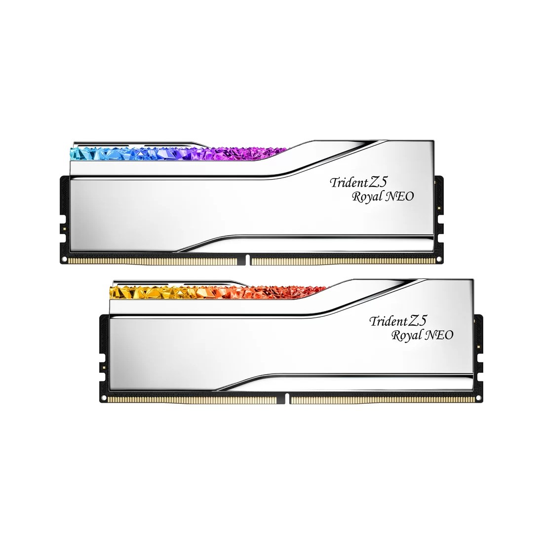 A large main feature product image of G.Skill Trident Z5 Royal Neo 32GB Kit (2x16GB) DDR5-6000 C26 - AMD EXPO - Silver