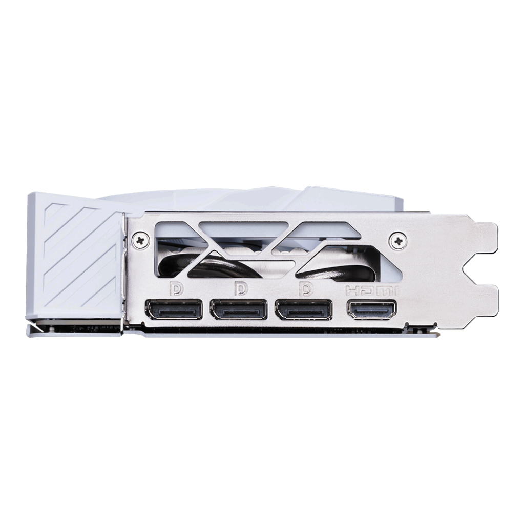 A large main feature product image of MSI GeForce RTX 5070 Ti Gaming Trio OC 16GB GDDR7 - White