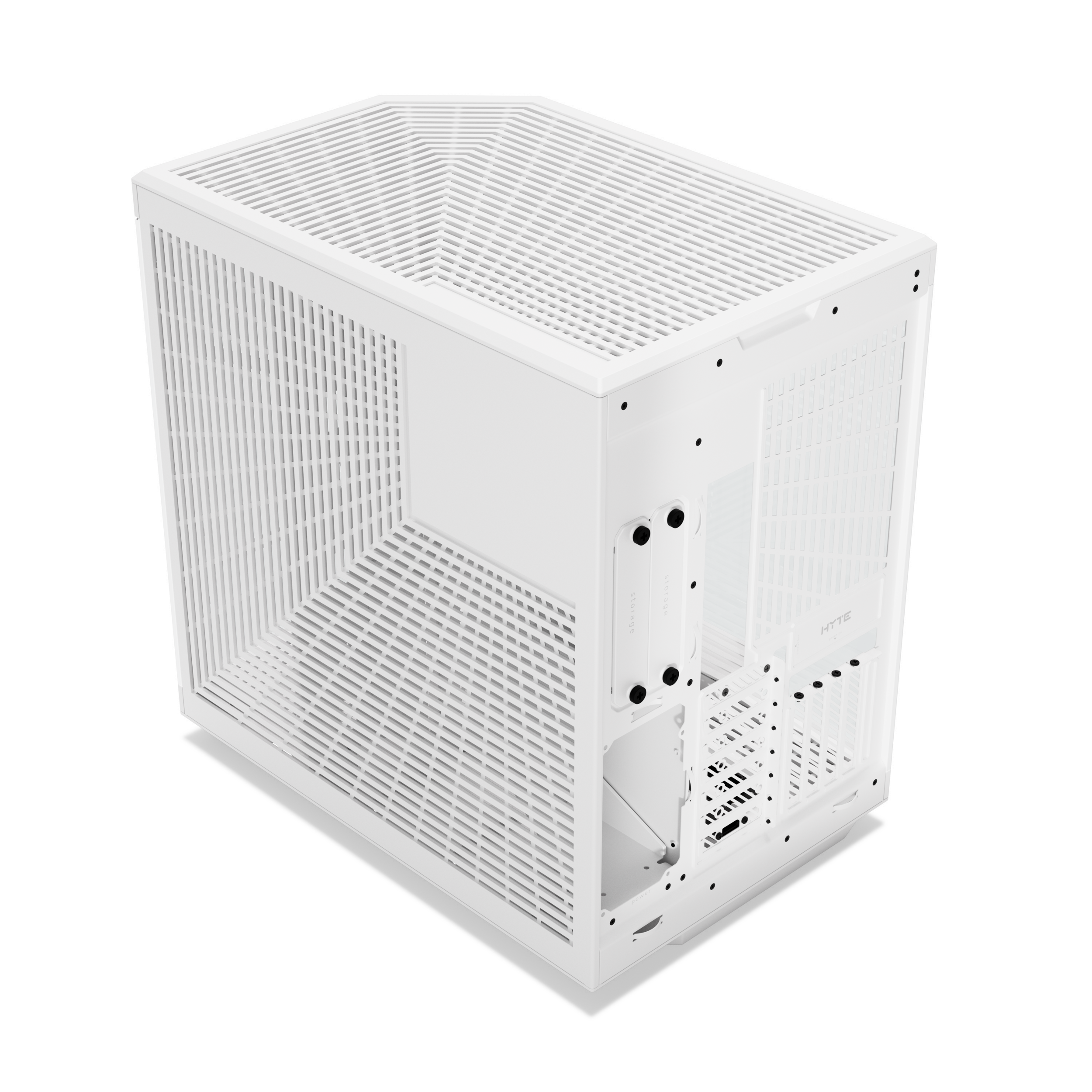 A large main feature product image of HYTE Y70 Touch Infinite Mid Tower Case w/ LCD (Snow White)