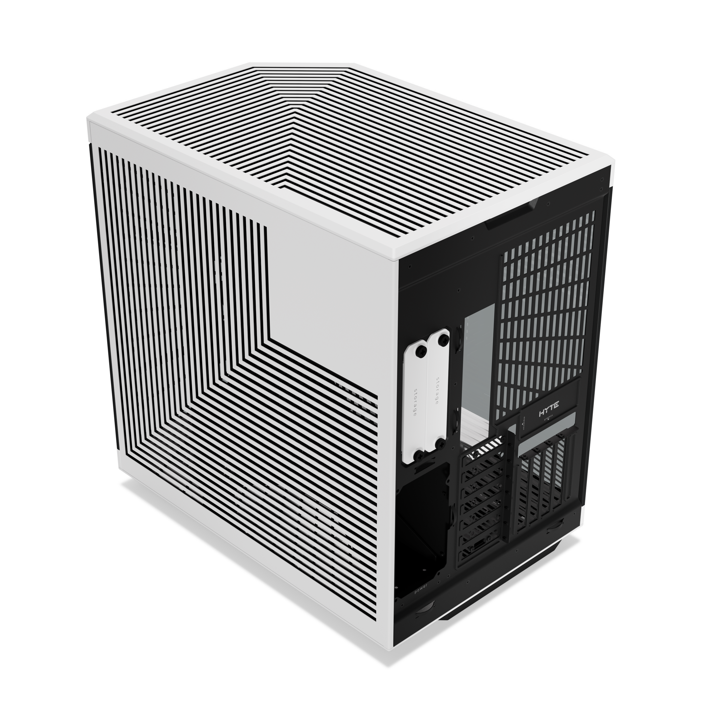 A large main feature product image of HYTE Y70 Touch Infinite Mid Tower Case w/ LCD (Panda)