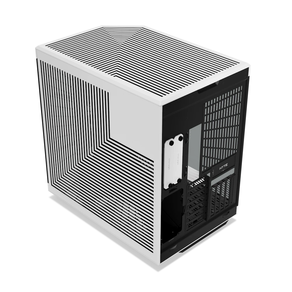 A large main feature product image of HYTE Y70 Touch Infinite Mid Tower Case w/ LCD (Panda)