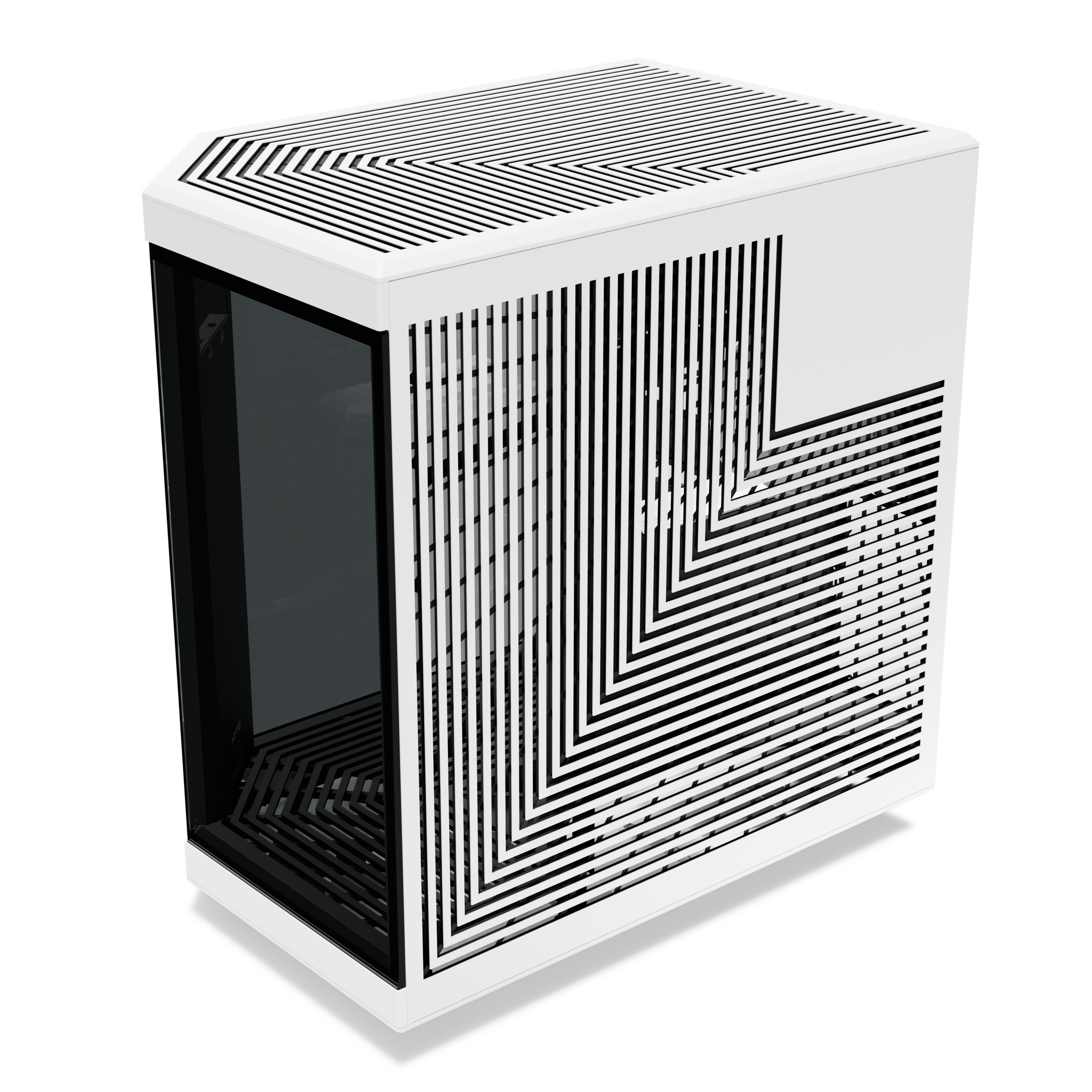 A large main feature product image of HYTE Y70 Touch Infinite Mid Tower Case w/ LCD (Panda)