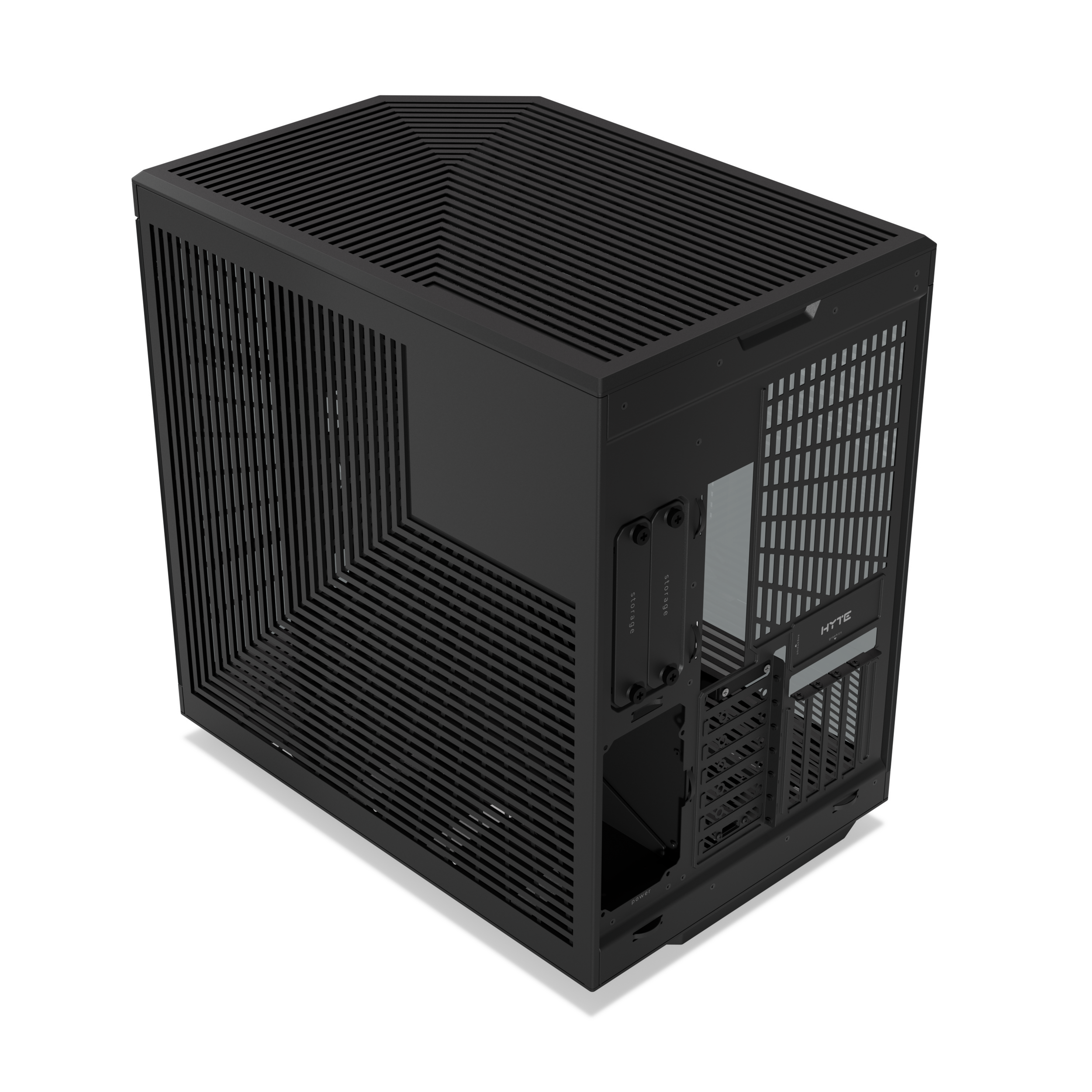 A large main feature product image of HYTE Y70 Touch Infinite Mid Tower Case w/ LCD (Pitch Black)