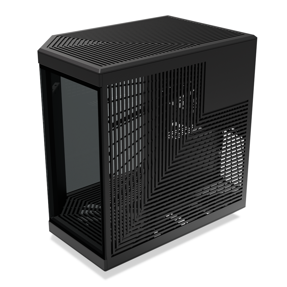 A large main feature product image of HYTE Y70 Touch Infinite Mid Tower Case w/ LCD (Pitch Black)