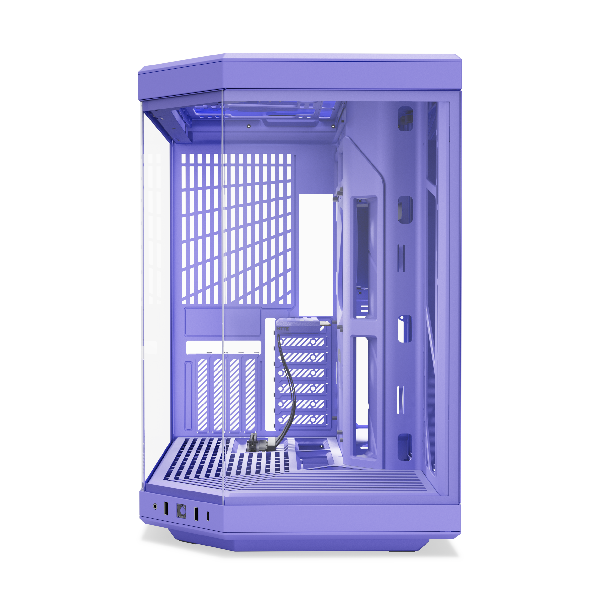 A large main feature product image of HYTE Y70 Tempered Glass Mid Tower Case (Taro Milk)