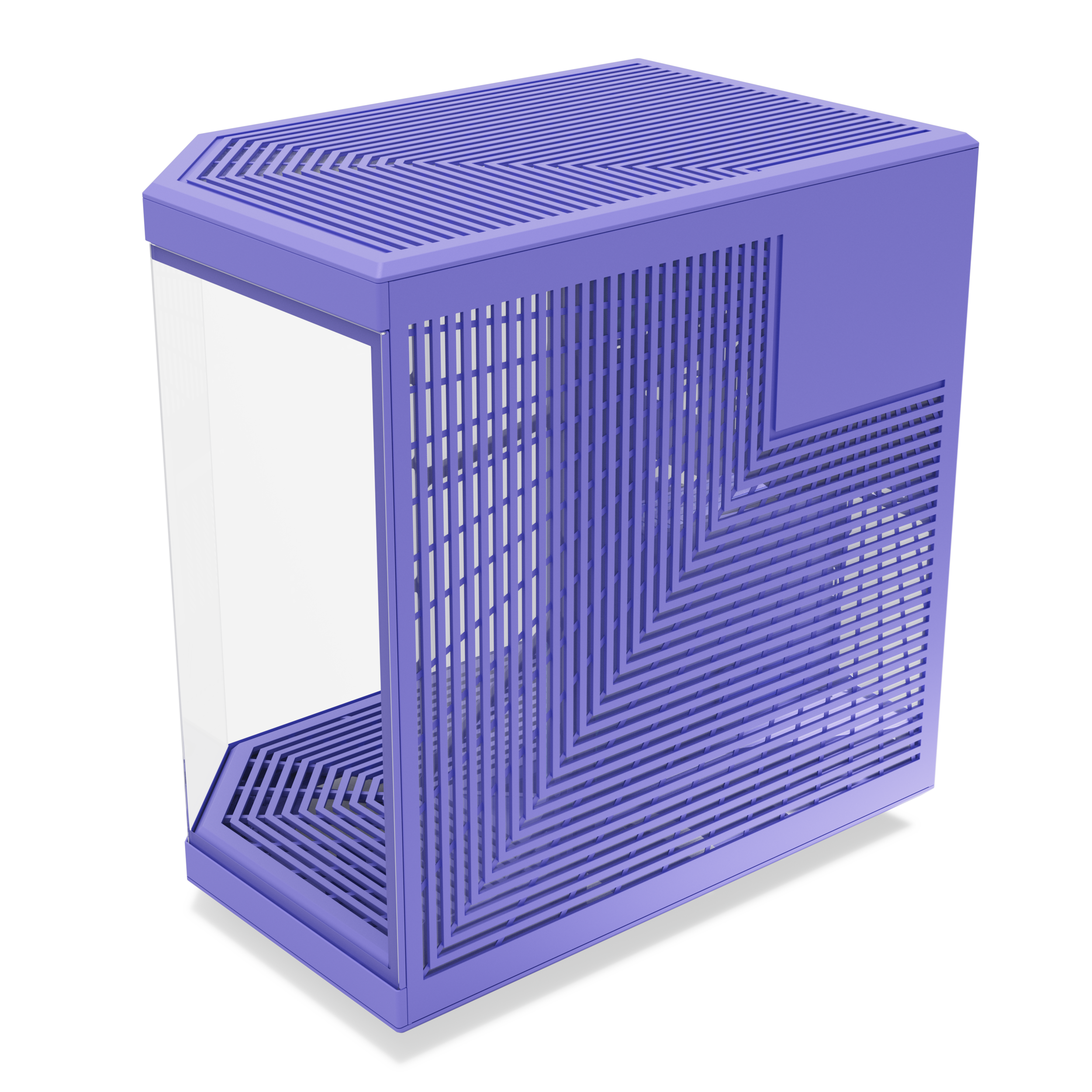 A large main feature product image of HYTE Y70 Tempered Glass Mid Tower Case (Taro Milk)