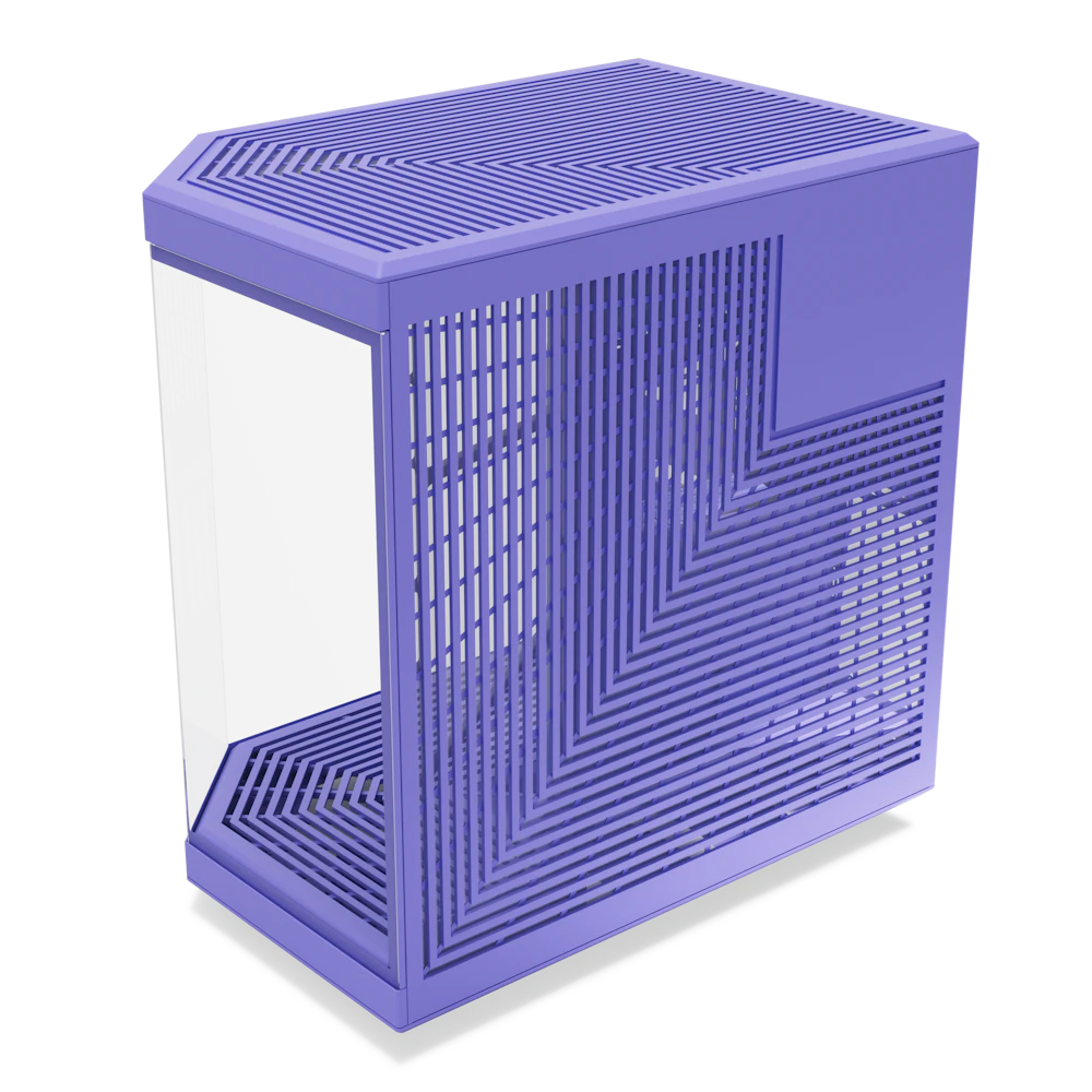 A large main feature product image of HYTE Y70 Tempered Glass Mid Tower Case (Taro Milk)