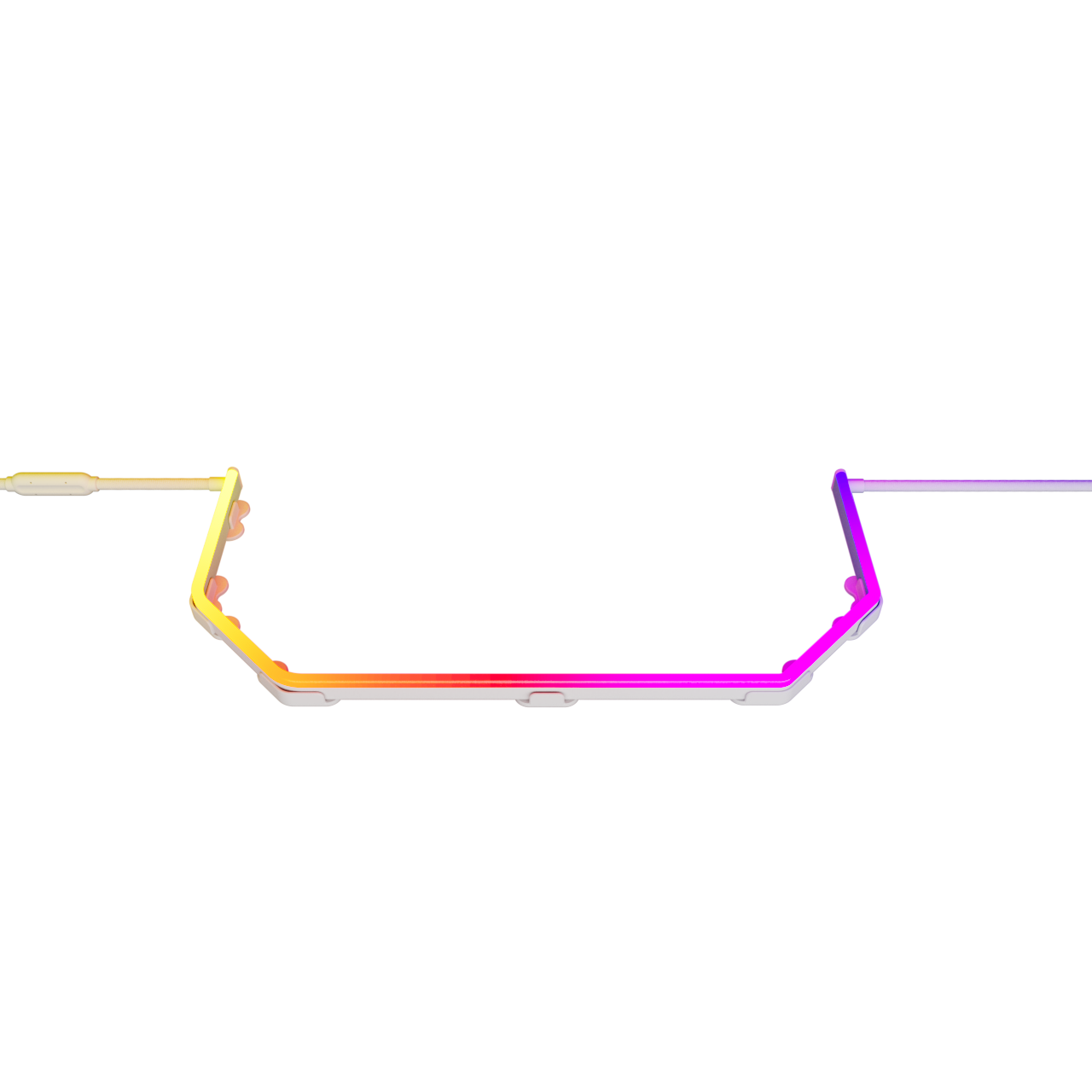 A large main feature product image of HYTE Noodle LN70 Smooth Digital Light Strip (White)