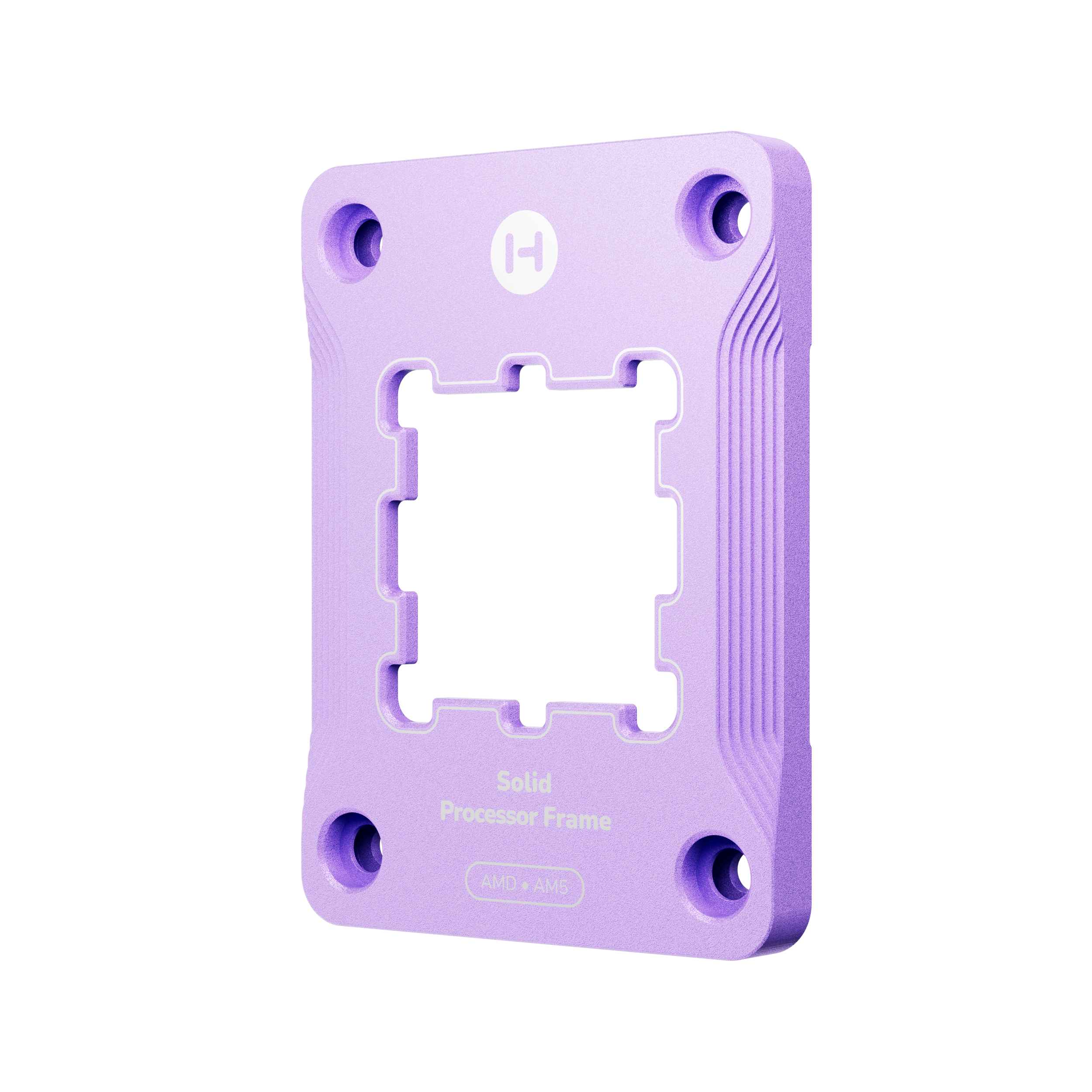A large main feature product image of HYTE Solid Processor Contact Frame for AMD AM5 (Taro Milk)