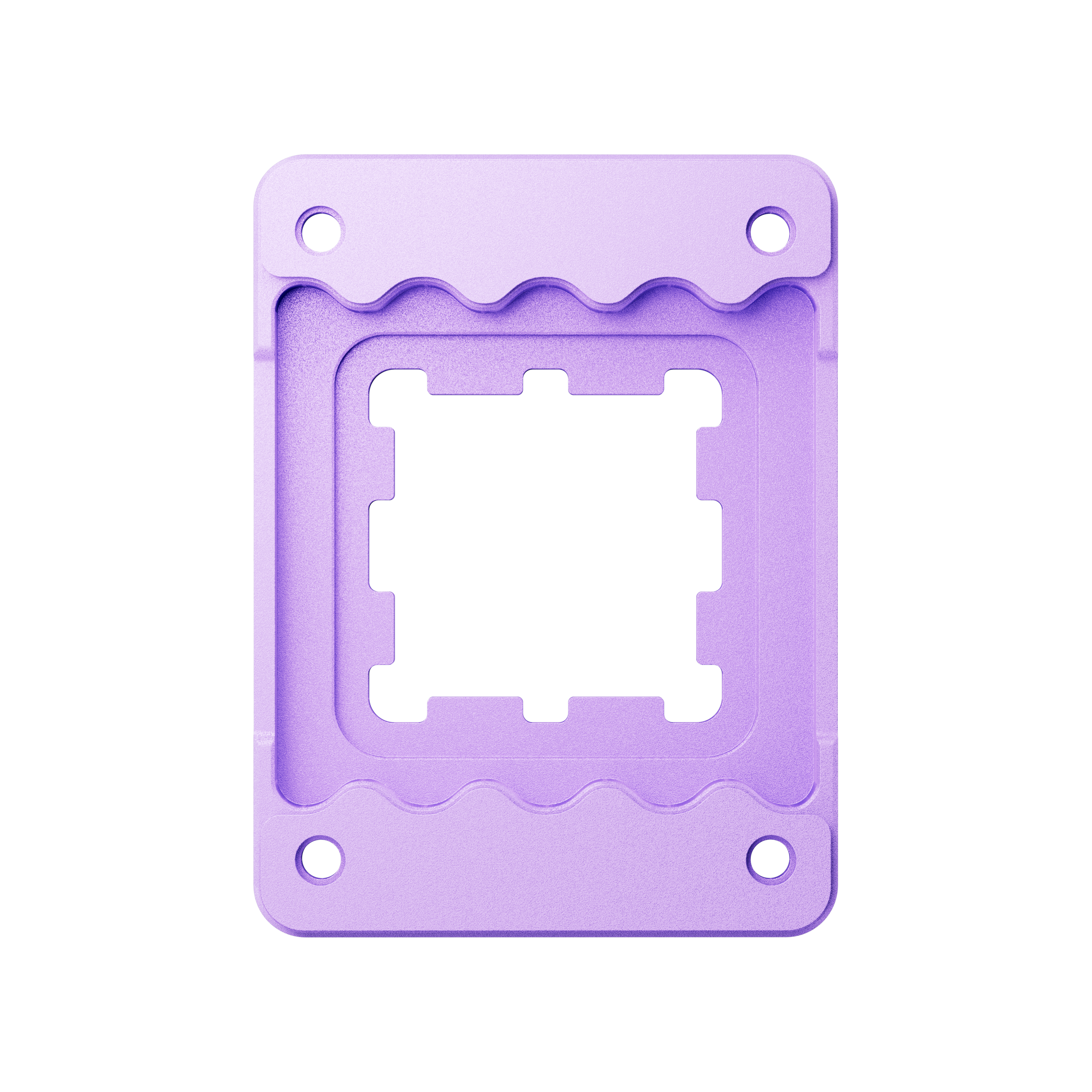 A large main feature product image of HYTE Solid Processor Contact Frame for AMD AM5 (Taro Milk)