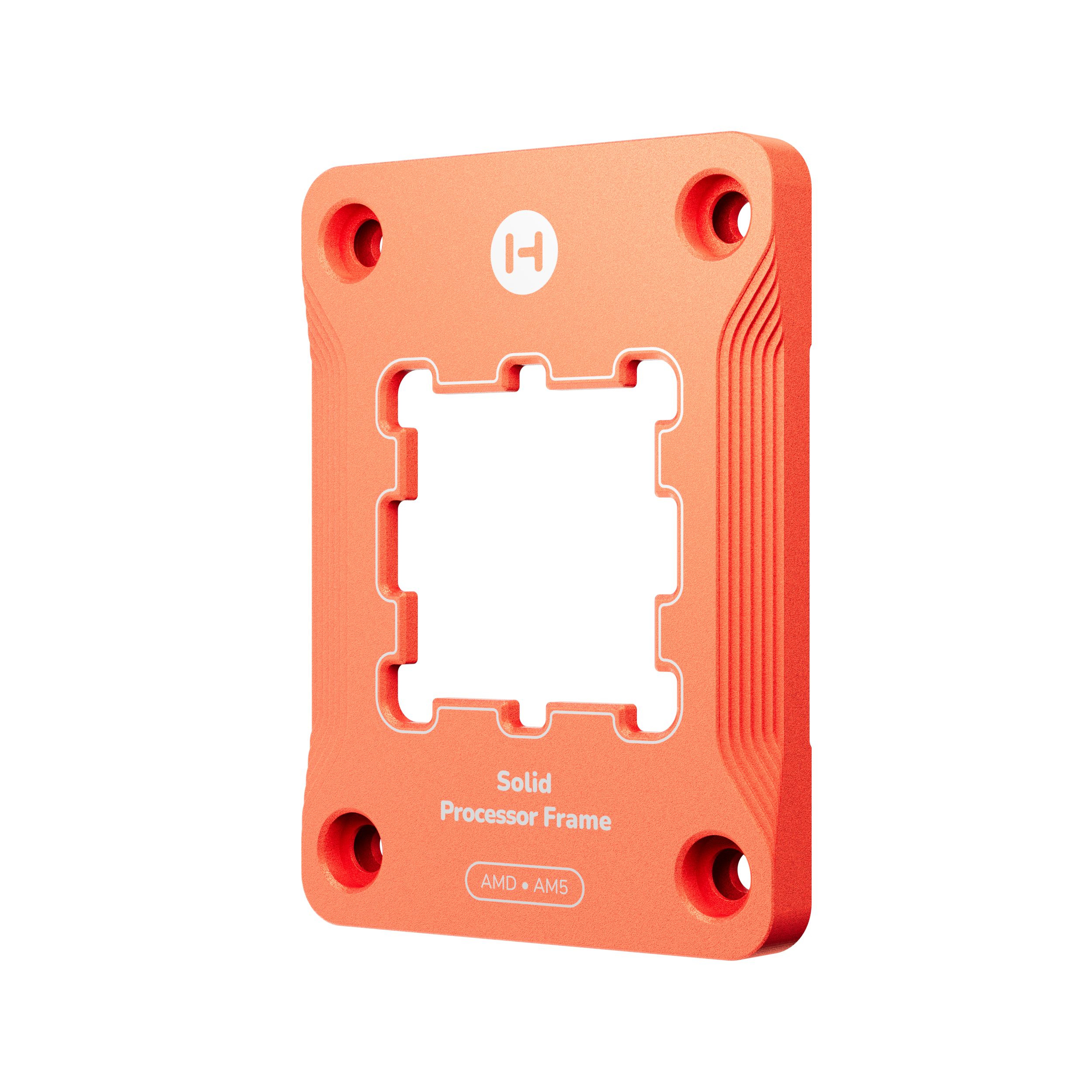 A large main feature product image of HYTE Solid Processor Contact Frame for AMD AM5 (Cherry)