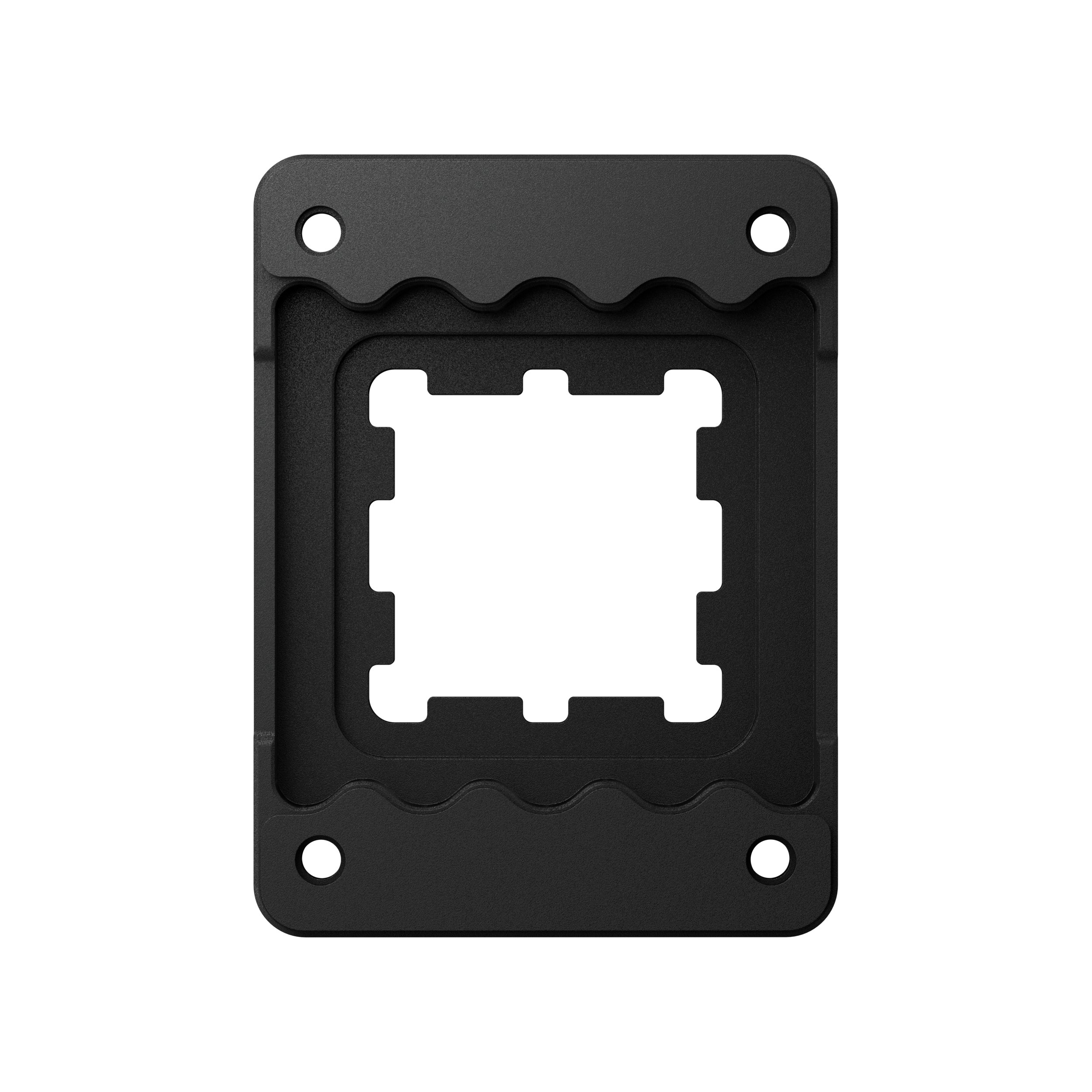 A large main feature product image of HYTE Solid Processor Contact Frame for AMD AM5 (Pitch Black)