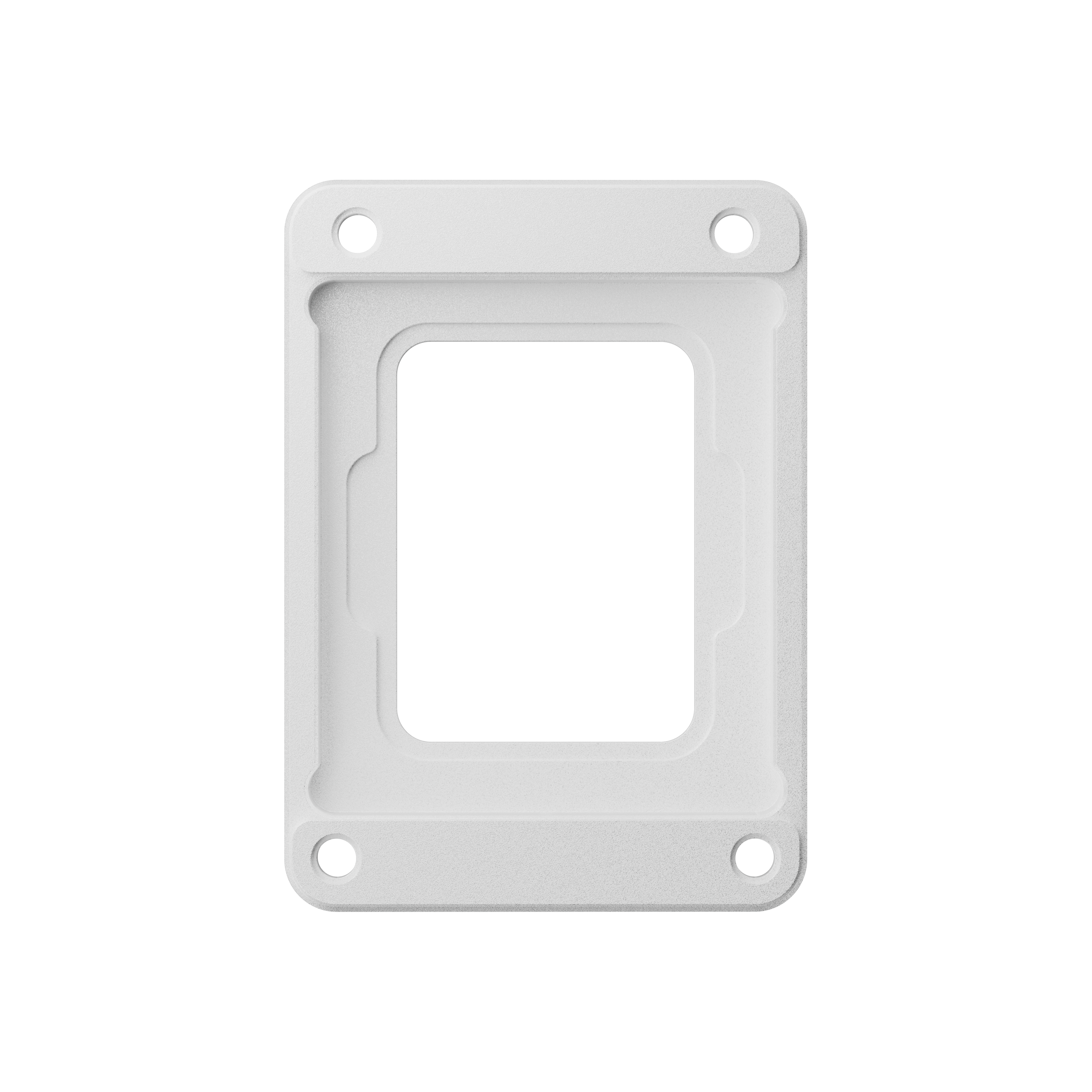 A large main feature product image of HYTE Solid Processor Contact Frame for Intel LGA1700 (Snow White)