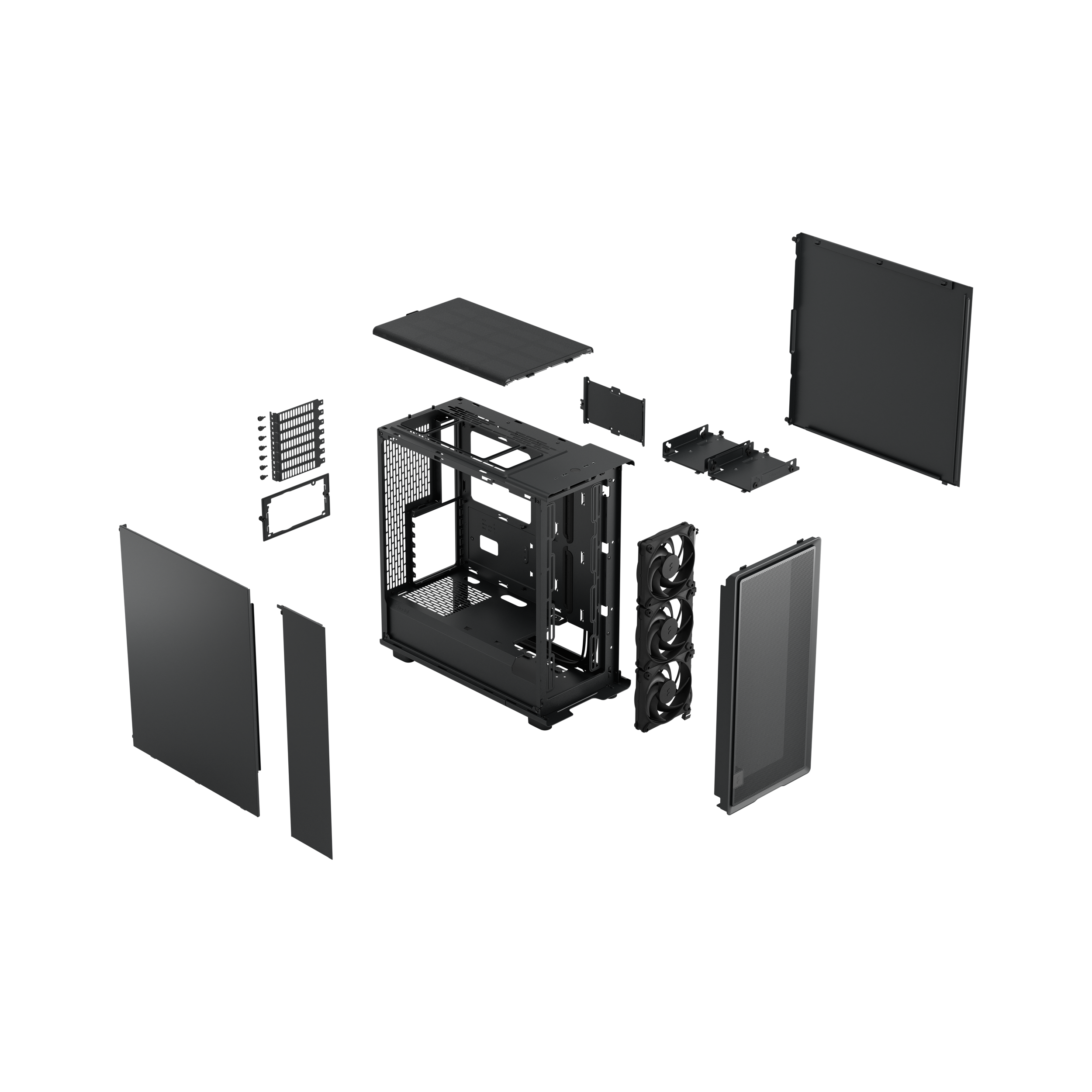 A large main feature product image of Fractal Design Epoch Solid Mid Tower Case (Black)