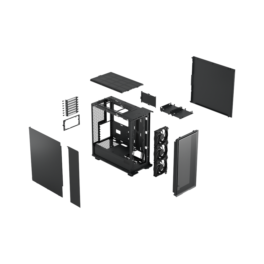 A large main feature product image of Fractal Design Epoch Solid Mid Tower Case (Black)