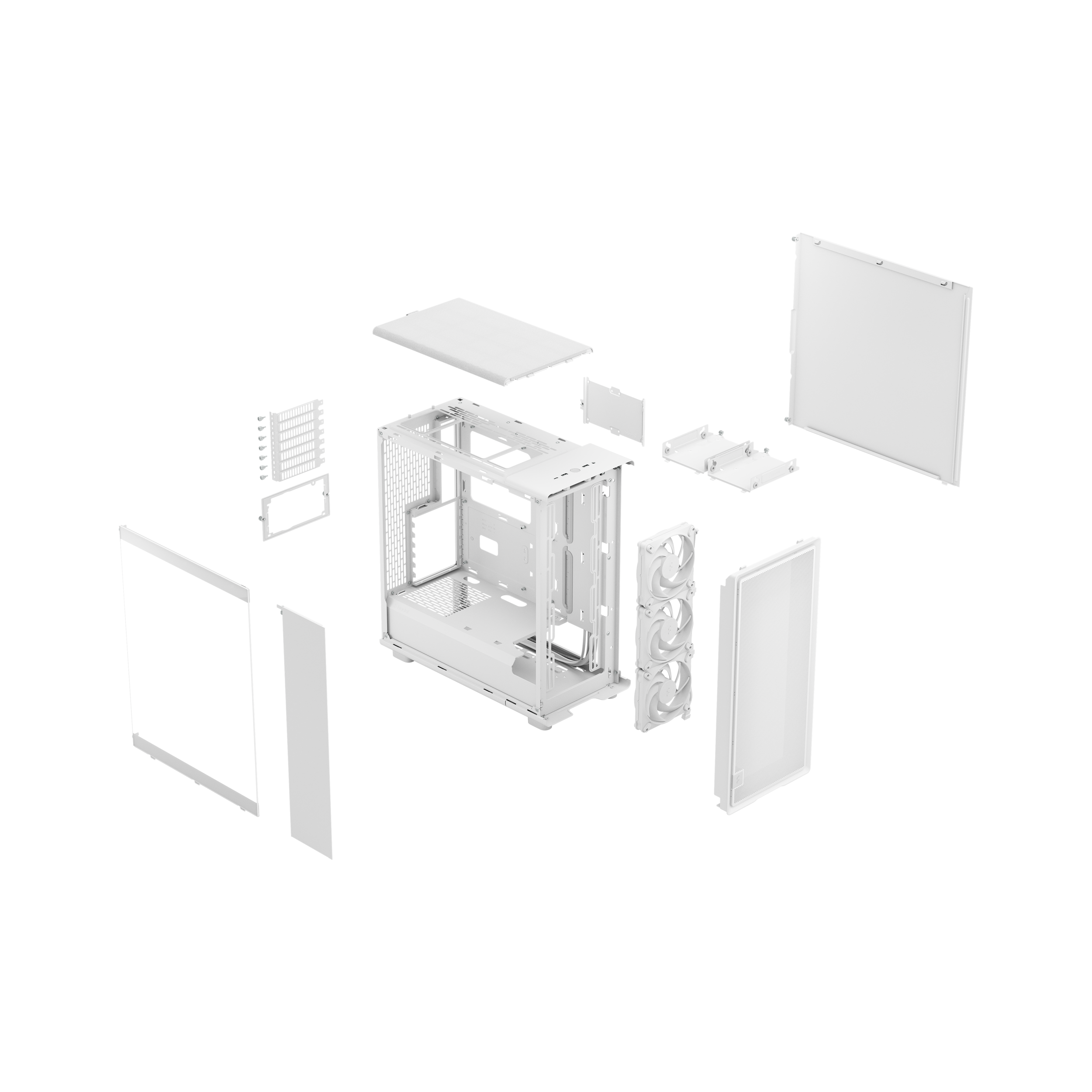 A large main feature product image of Fractal Design Epoch TG Mid Tower Case (White)