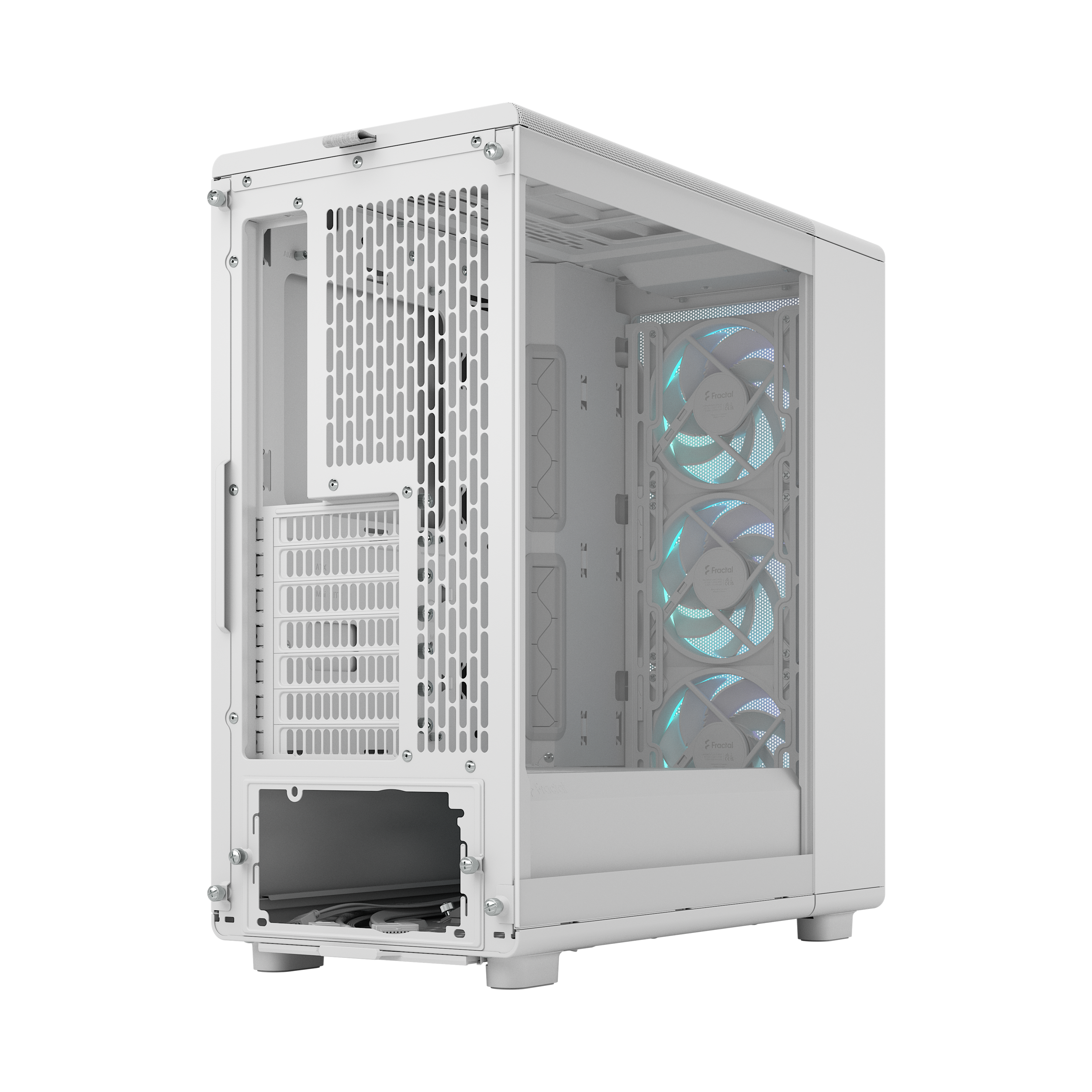 A large main feature product image of Fractal Design Epoch TG RGB Mid Tower Case (White)