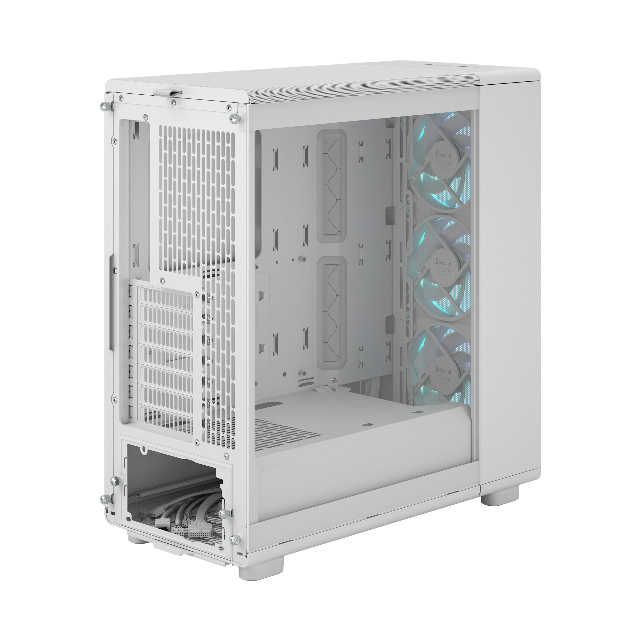 A large main feature product image of Fractal Design Epoch TG RGB Mid Tower Case (White)