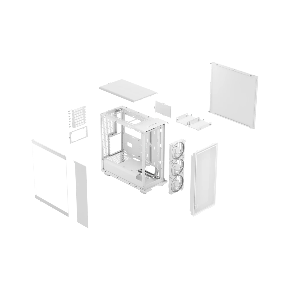 A large main feature product image of Fractal Design Epoch TG RGB Mid Tower Case (White)