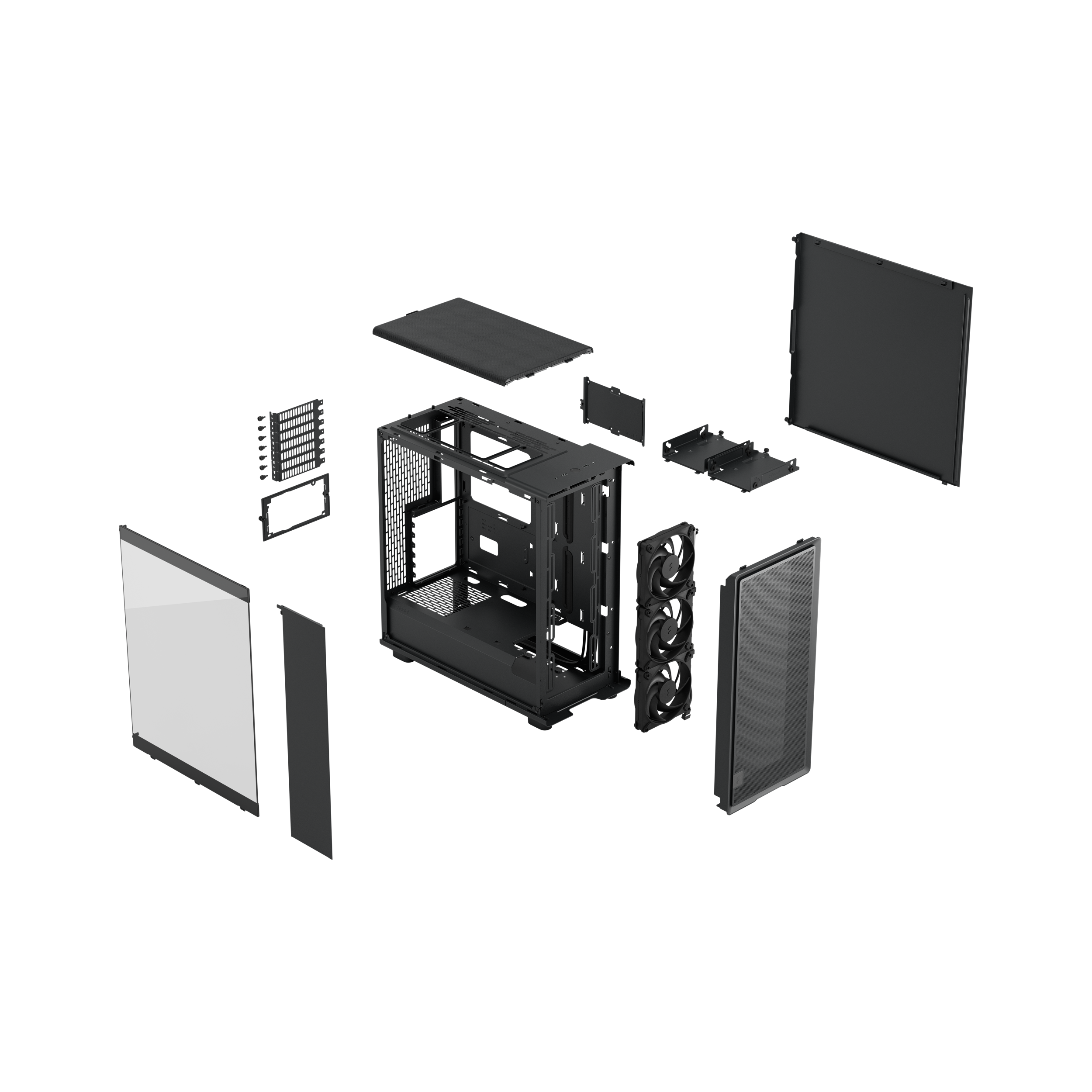 A large main feature product image of Fractal Design Epoch TG Mid Tower Case (Black)