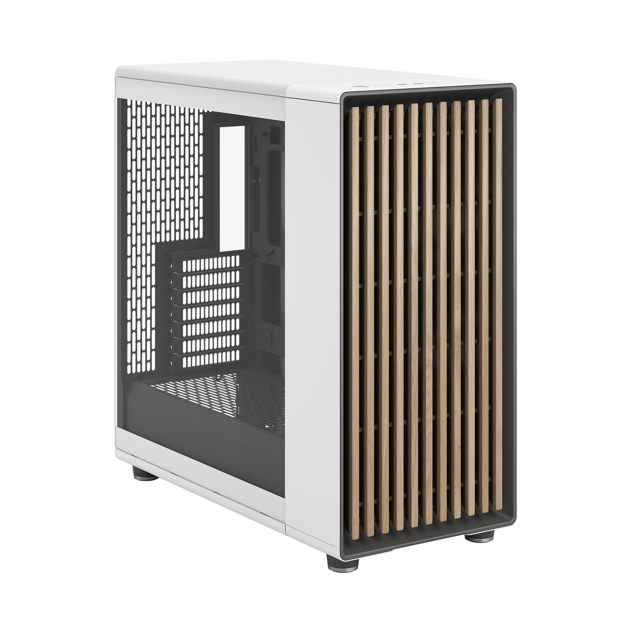 A large main feature product image of Fractal Design North XL RC TG Full Tower Case (Chalk White)