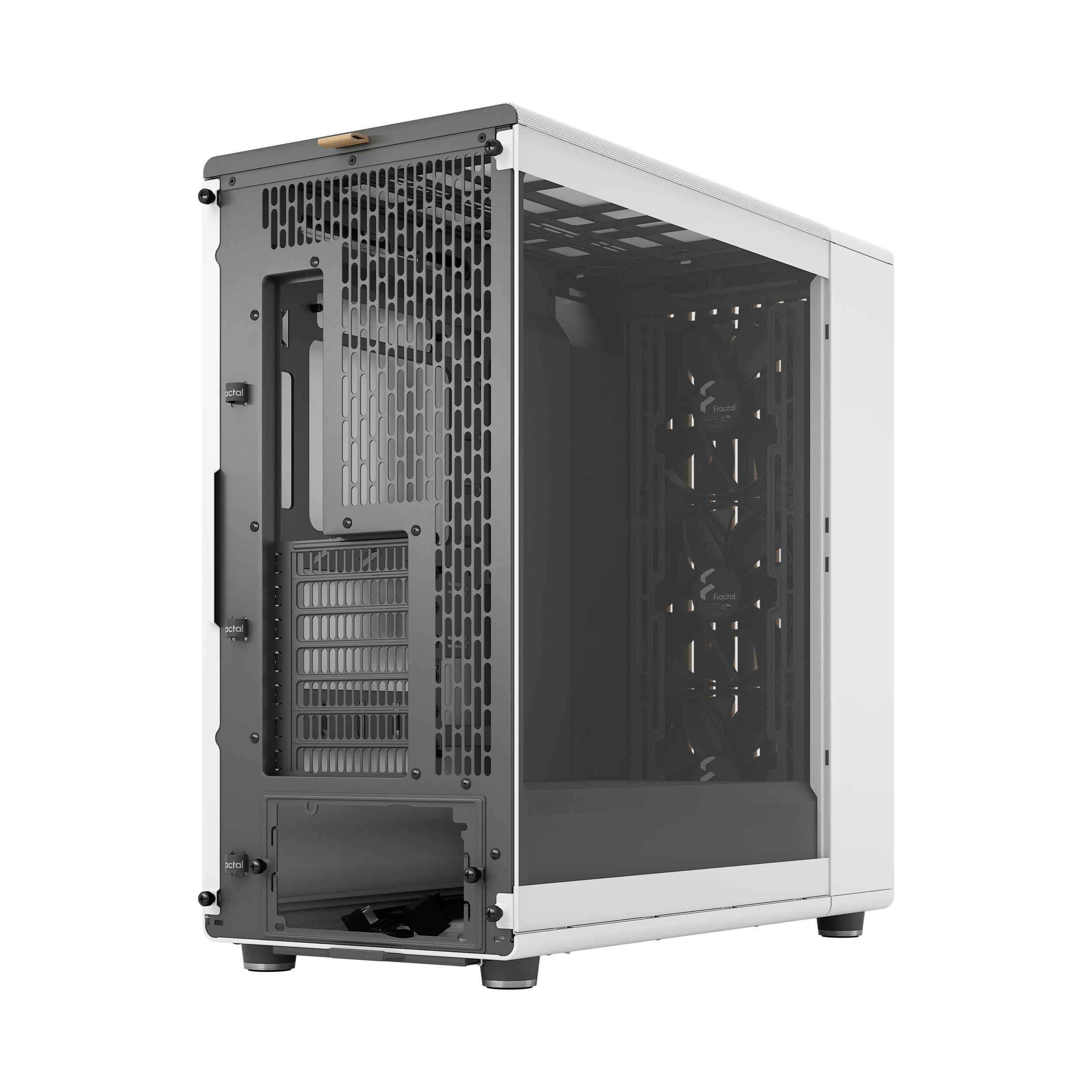 A large main feature product image of Fractal Design North XL RC TG Full Tower Case (Chalk White)