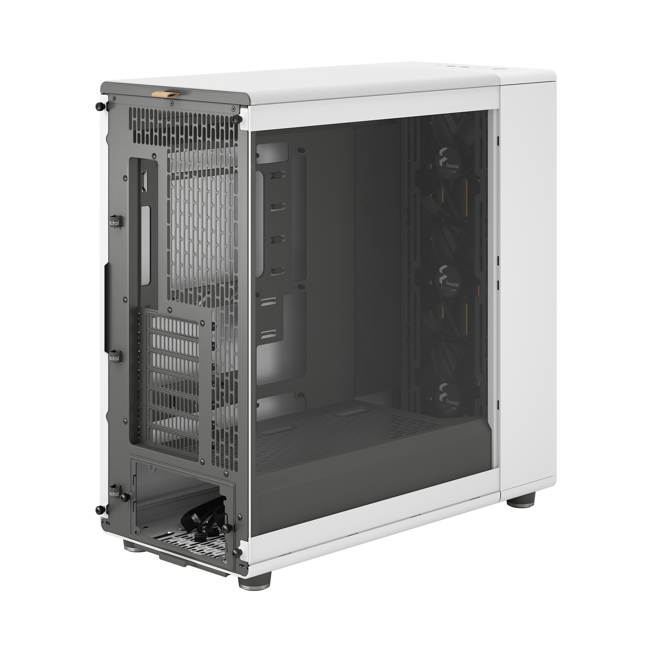 A large main feature product image of Fractal Design North XL RC TG Full Tower Case (Chalk White)