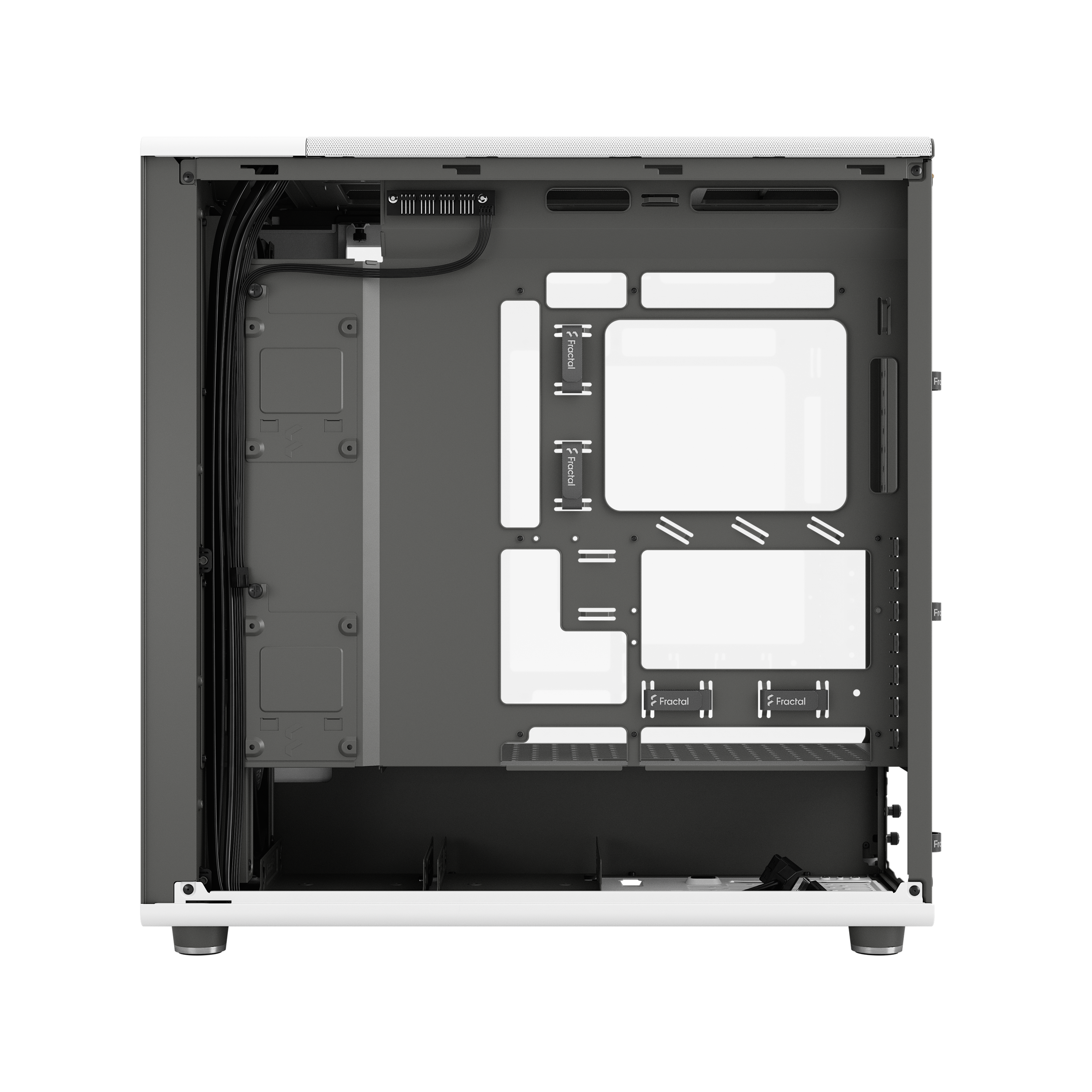 A large main feature product image of Fractal Design North XL RC TG Full Tower Case (Chalk White)